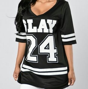 Fashion Nova Slay Tunic Tee